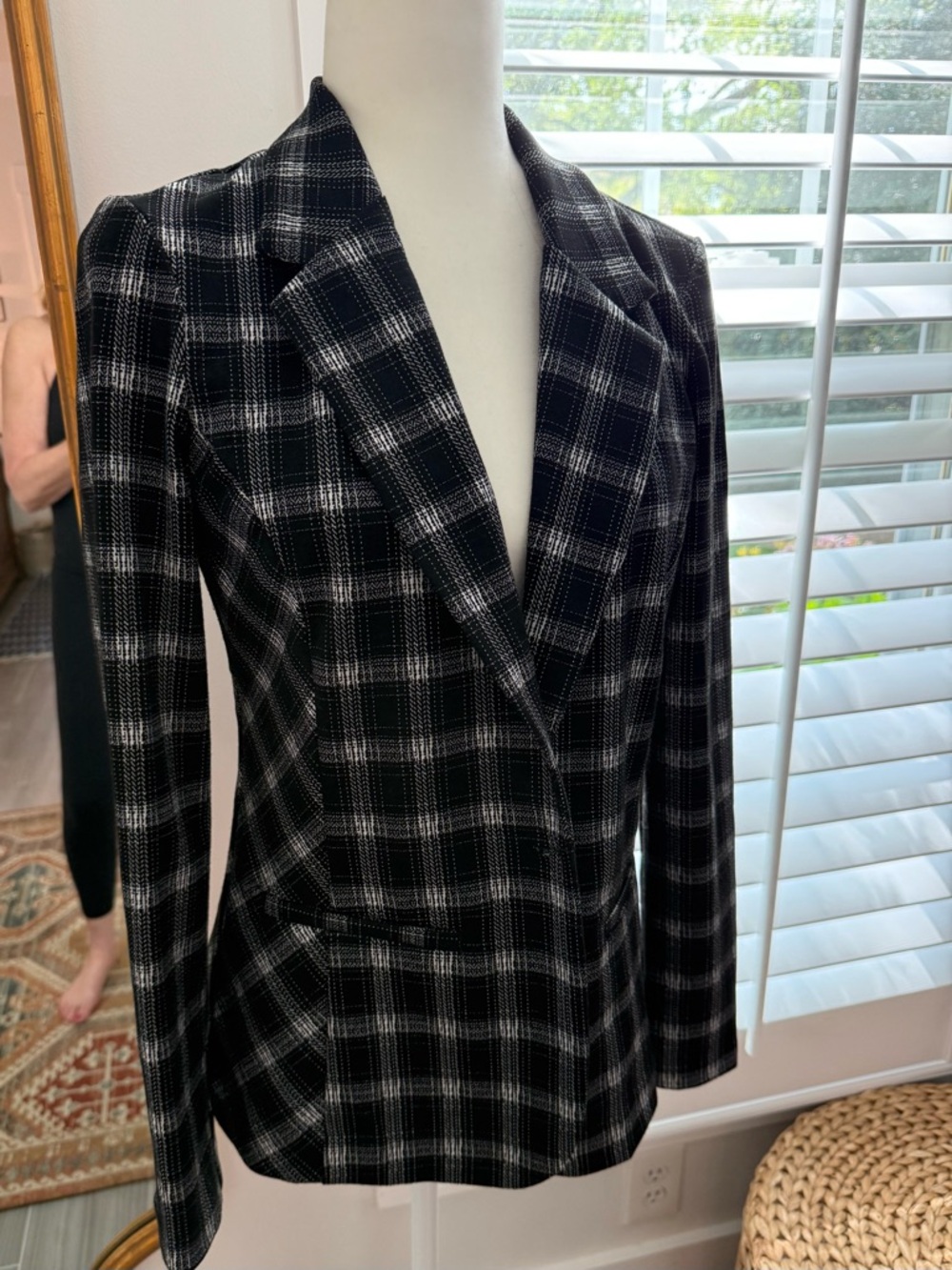 Liverpool Black & White Plaid Women’s Tailored Blazer